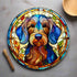 Dachshund Wirehaired Glass Suncatcher Worktop Saver